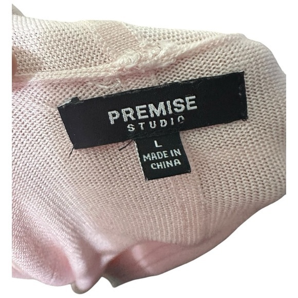 Premise Studio Blush Pink Lightweight‎ Open Front Cardigan – Size Large - Picture 5 of 6
